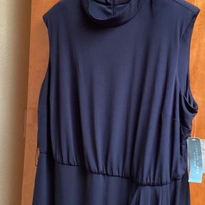 London Times Woman navy blue dress, size 22W. 272